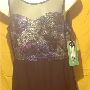 Black and sequin dress